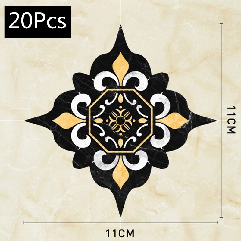 

20/36pcs 11cm Tile Decorative Sticker Floor Self Adhesion Waterproof Diagonal Sticker living room Tile Decoration Wall Decals