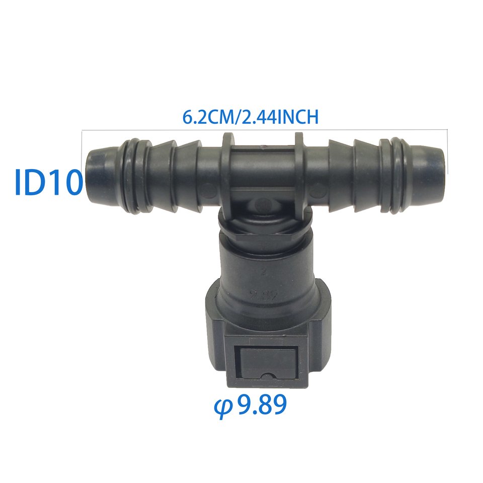 

2pcs x 9.89-ID10-ID10 K-Type T-Type Auto Car Fuel Line Hose Quick Release Connector Carburetor Part