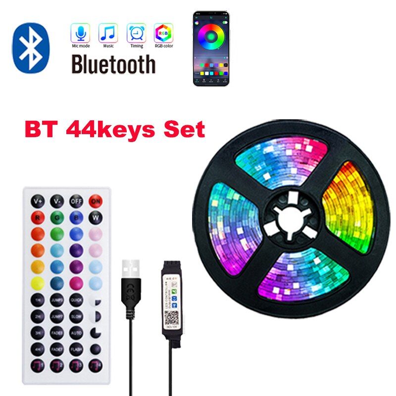 

LINGQU DEV Светодиодная лента RGB Bluetooth 1-5 м