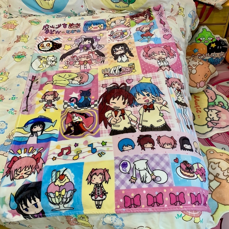 

Ворсовое одеяло Puella Magi Madoka Magica Bandai