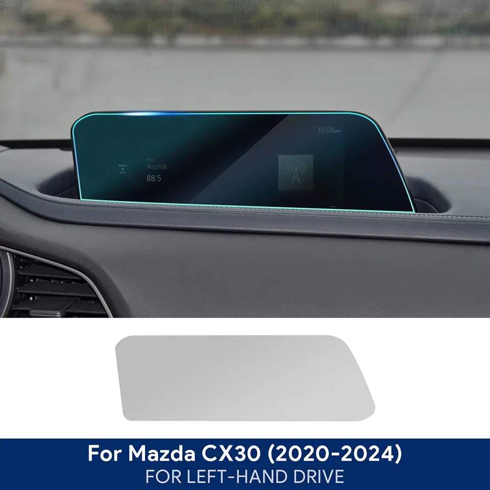 

Пленка с защитой от царапин для Mazda CX30 2020-2024, автомобильная дверная центральная консоль, медиасистема, навигация на приборной панели, ТПУ Защитная пленка для салона автомобиля