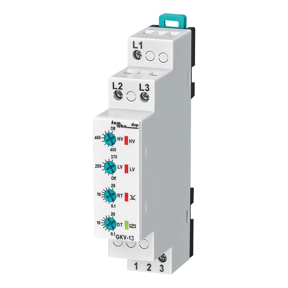 

Samwha-Dsp GKV-13,GKV-13F 3 * 380VAC необычный трехфазный под и над напряжением реле контроля последовательности фаз