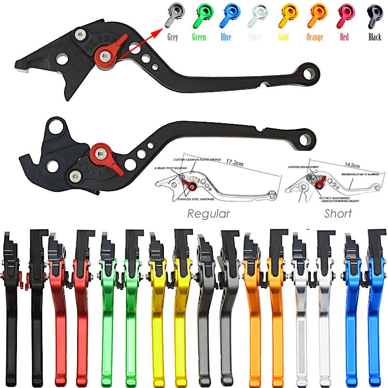 

Короткие и длинные для Kawasaki ZX6R 636 2007 2008 2009-2016 ZX10R 2006-2015 Z1000 07-16 мотоциклетные Регулируемые рычаги тормозной муфты с ЧПУ