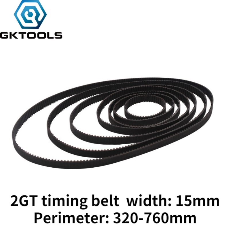 

Резиновый Ремень ГРМ GKTOOLS C-24 для 3D-принтера GT2, 15 мм, ширина 15 мм, Длина 320, 350, 400, 420, 436, 500, 600, 610, 710, 760 мм