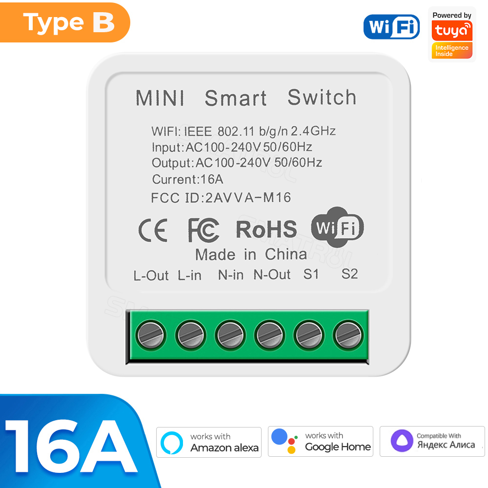

Модуль умного выключателя SZKOSTON Wi-Fi 16A