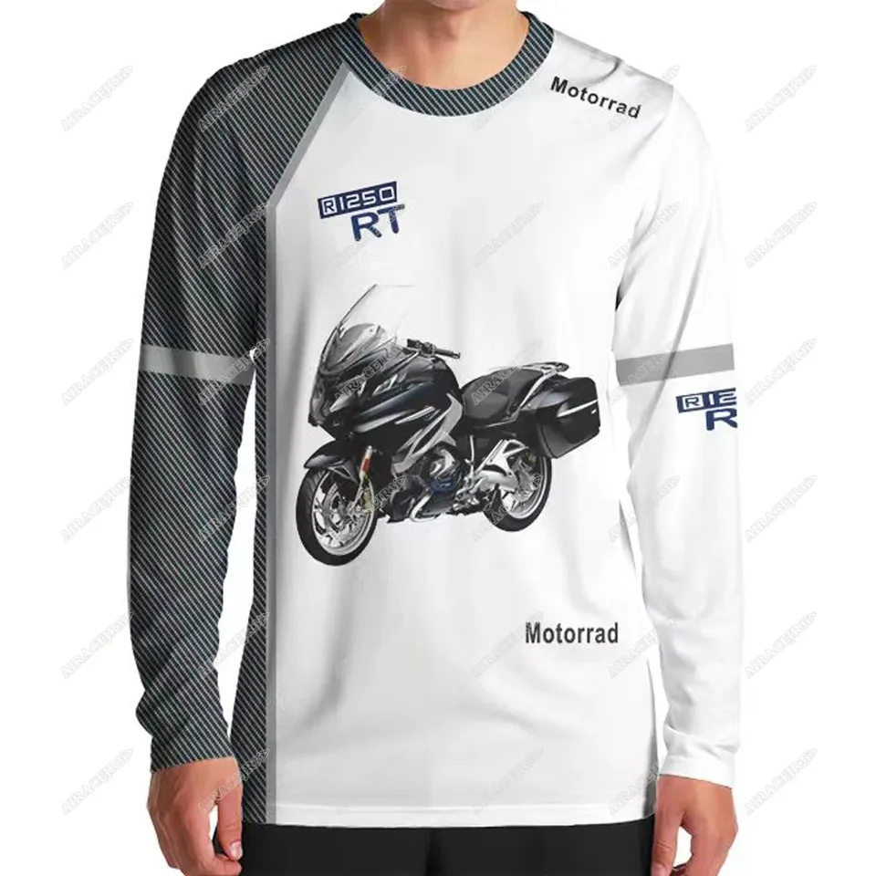 

Для BMW R1250 RT Motorrad Приключения спорта гоночной команды езды на мотоцикле летная летняя быстросохнущая УФ длинная футболка мужские трикотажные изделия