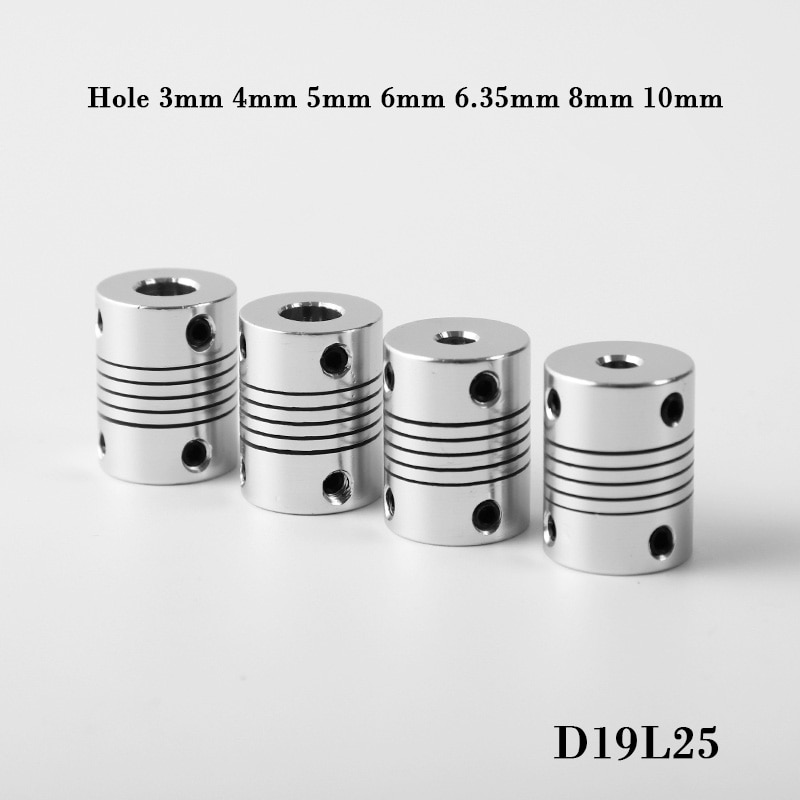 

Алюминиевая гибкая муфта оси D19L25