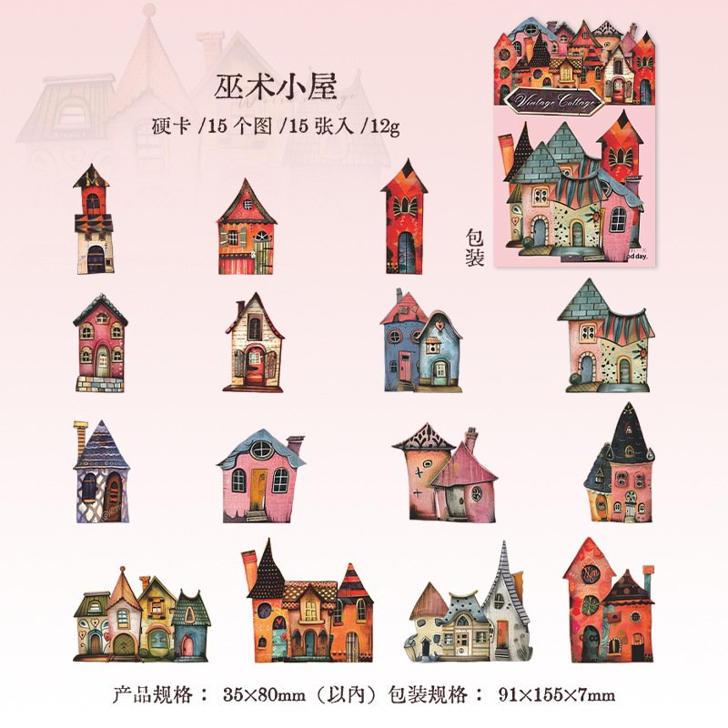 

Стикеры для скрапбукинга Alideco 15 шт.