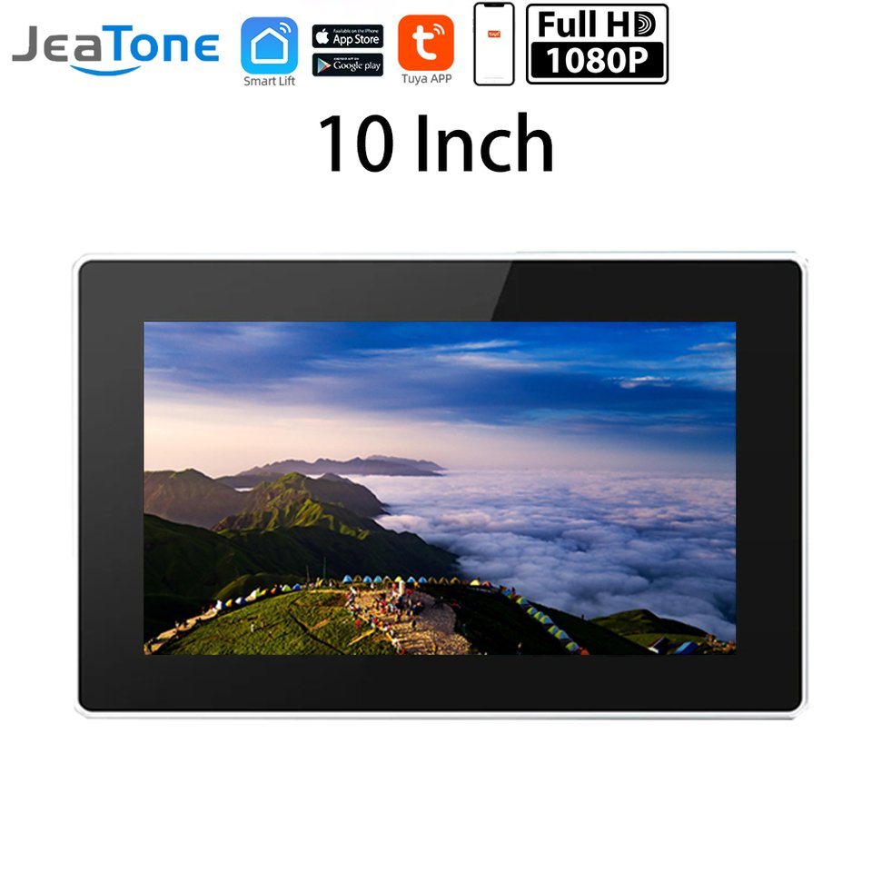 

JEATONE 10-дюймовый беспроводной видеодомофон