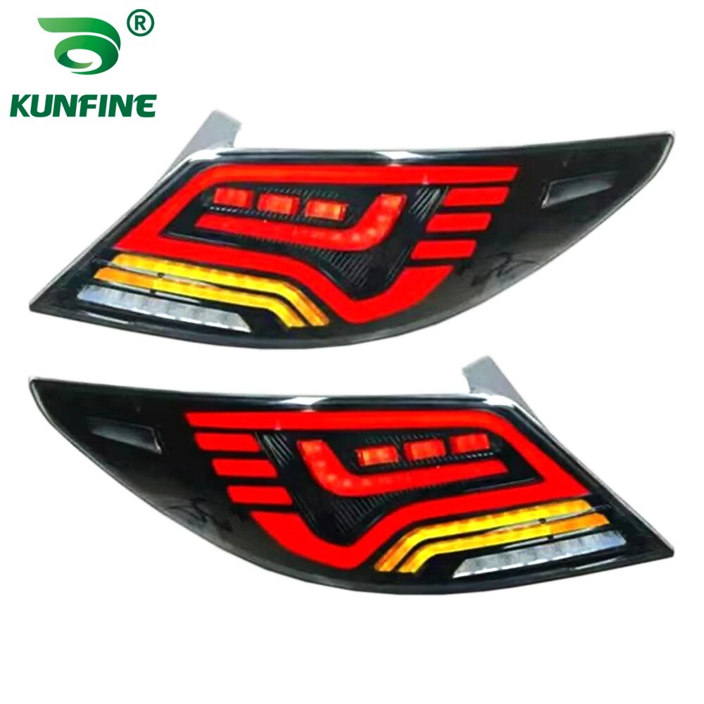 

KUNFINE пара автомобильных задних фонарей в сборе для HYUNDAI ACCENT/VERNA/SOLARS 2010 2011 2012 2013, стоп-сигнал, указатель поворота