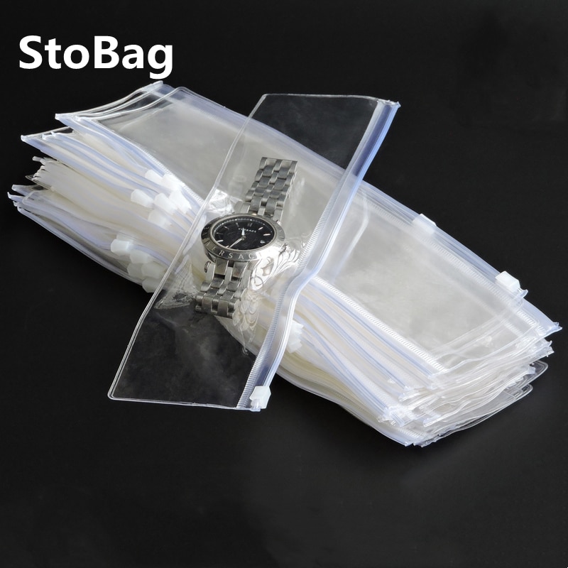 

StoBag 50 шт. прозрачные пластиковые сумки для ювелирных изделий