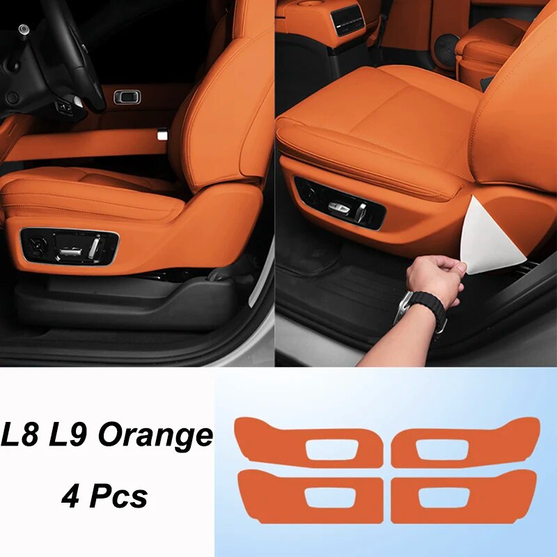

Для ведущего идеального LiXiang L7 L8 L9 2022 2023 панель регулировки сиденья автомобиля с обеих сторон кожаный защитный коврик аксессуары