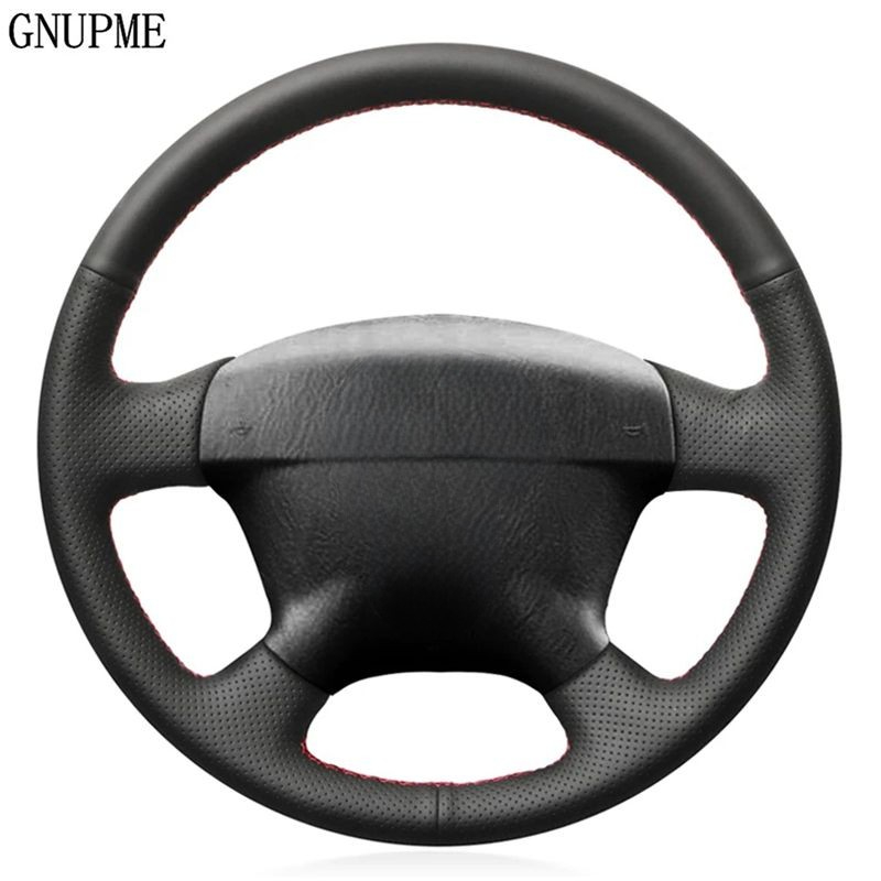 

Чехол для руля черная искусственная кожа для Honda Civic 2000-2005 Civic Hybrid 2003 Stream 2001