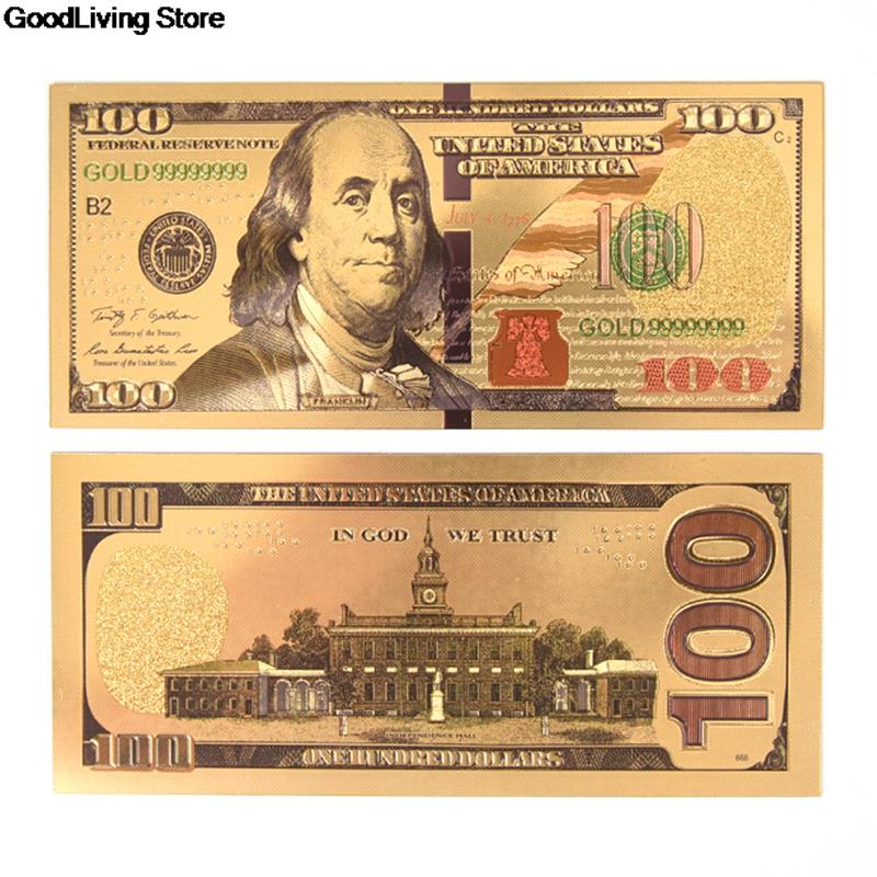 

Позолоченные банкноты USD 100 WHPHous