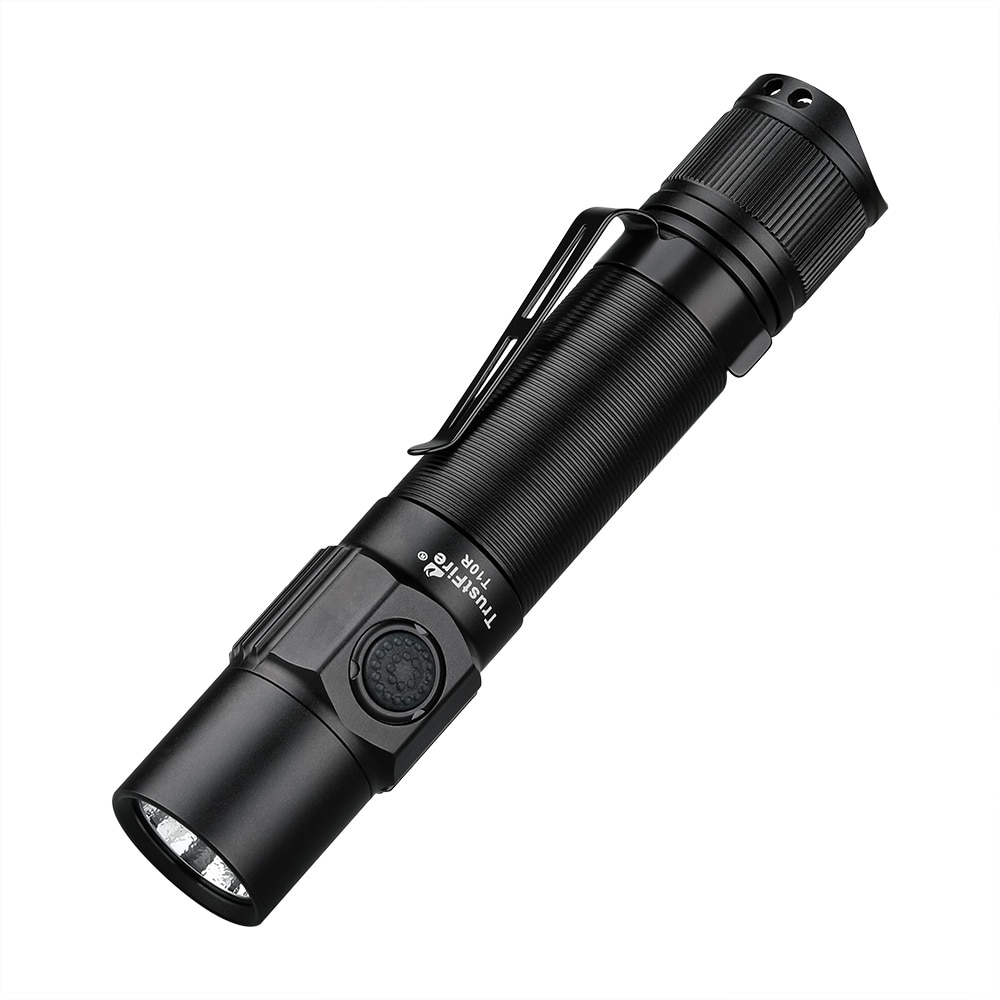 

Trustfire T10R армейский тактический фонарик 1800 люмен мощный Тип C USB Перезаряжаемый 18650 светодиодный тактическая лампа