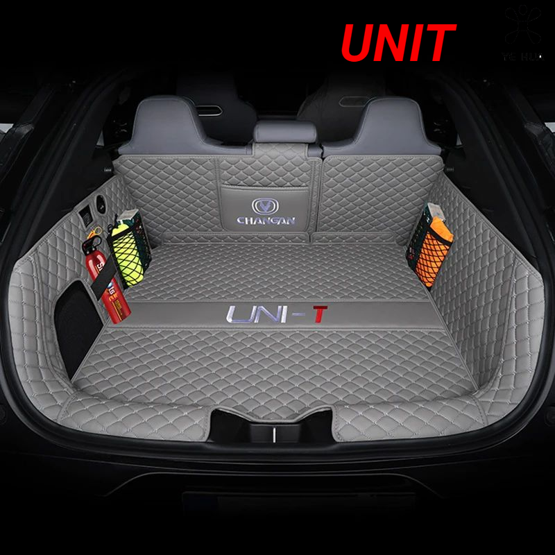 

Для Changan UNI-T UNIT 2022 2023 защита багажника автомобиля ПУ кожаный коврик Catpet Внутренняя крышка деталь аксессуары для автостайлинга