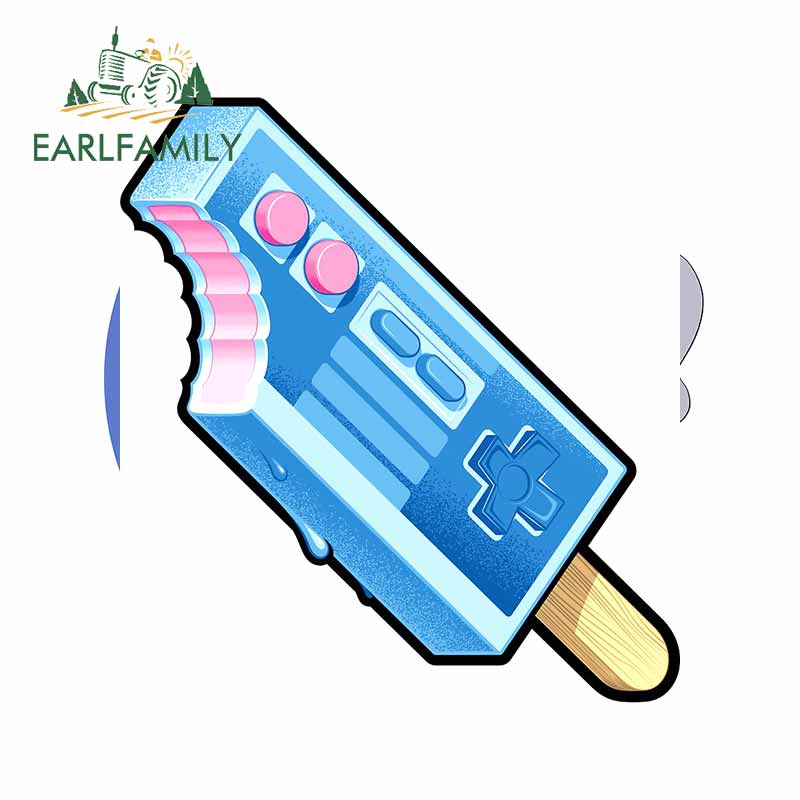

Оригинальные автомобильные наклейки EARLFAMILY для мороженого, 13 см x 11,8 см, стикеры для автомобильного кондиционера