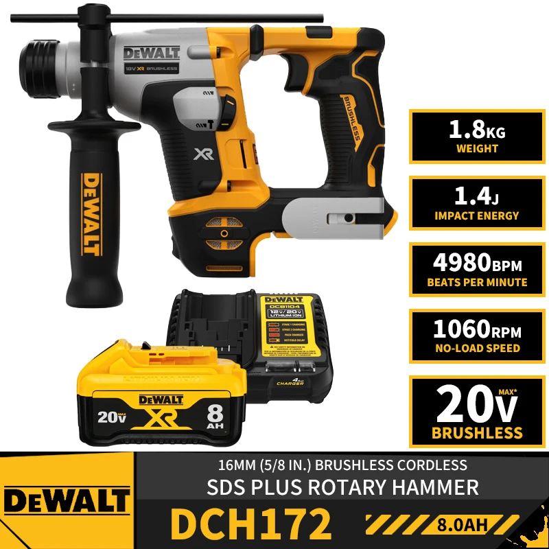 

DEWALT DCH172 Беспроводной перфоратор 16 мм