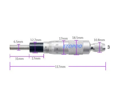 

Микрометрическая головка ETOPOO 0-50 мм