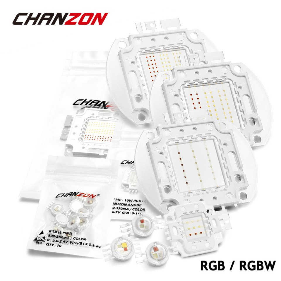 

CHANZON RGB/RGBW LED Чип 3-100Вт для Лампы
