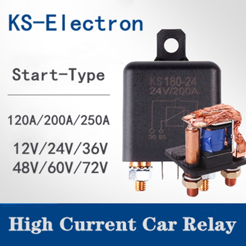 

Автомобильное пусковое реле Xujianben&Xupingping KS 250A/200A/100A 12V/24V/48V
