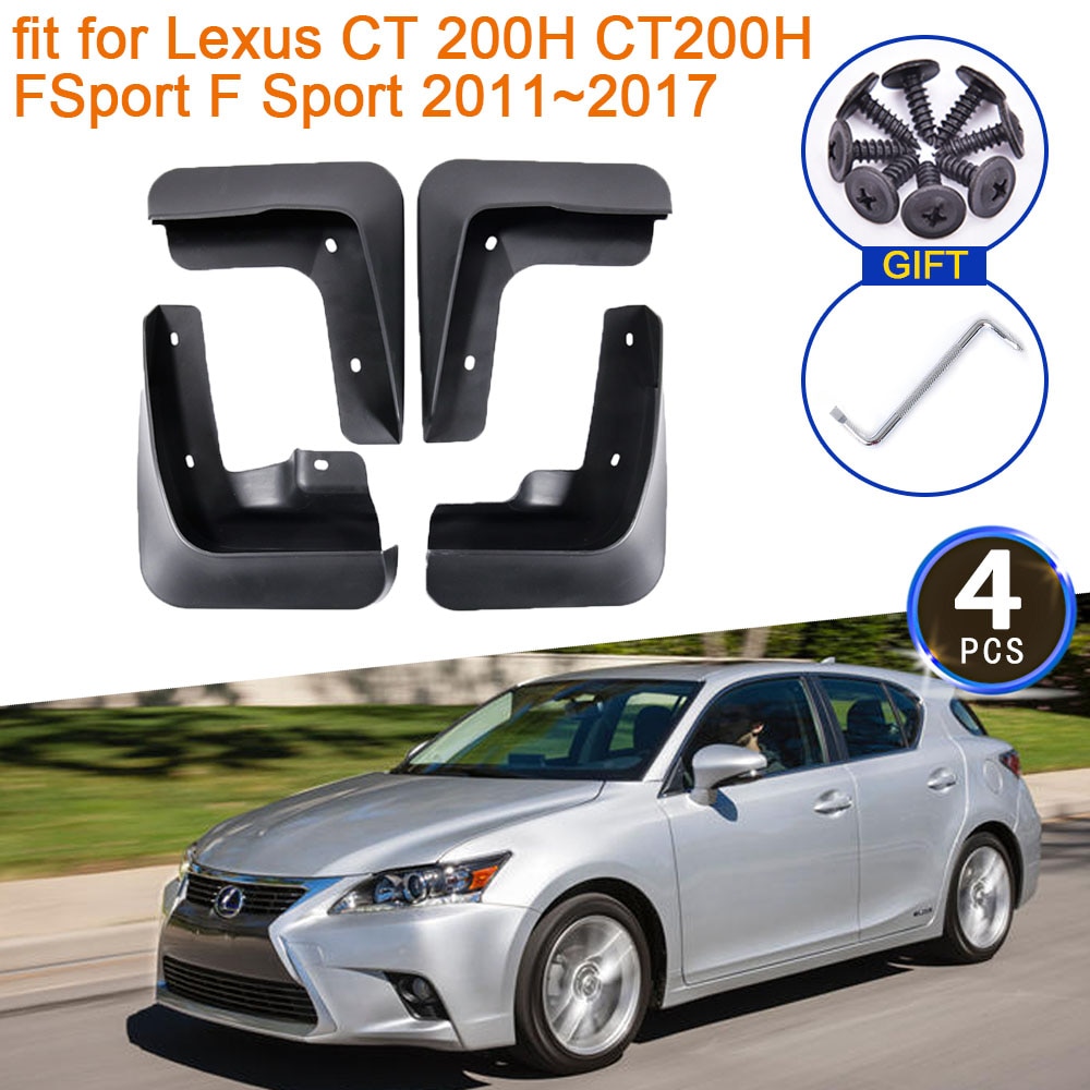 

4x для Lexus CT 200H CT200H FSport F Sport 2011 2012 2013 2014 2015 2016 2017 брызговики брызговики переднее крыло аксессуары для брызговиков