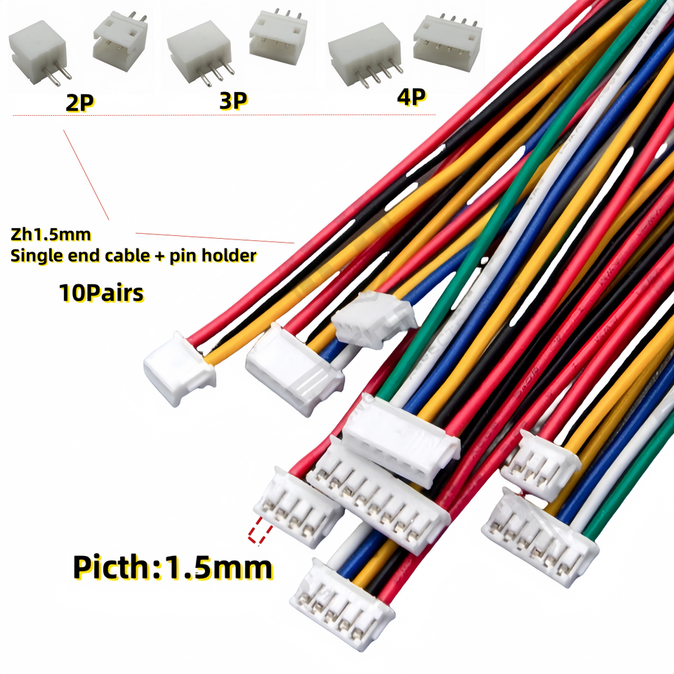

Комплект разъемов JST Zh1.5mm 2P