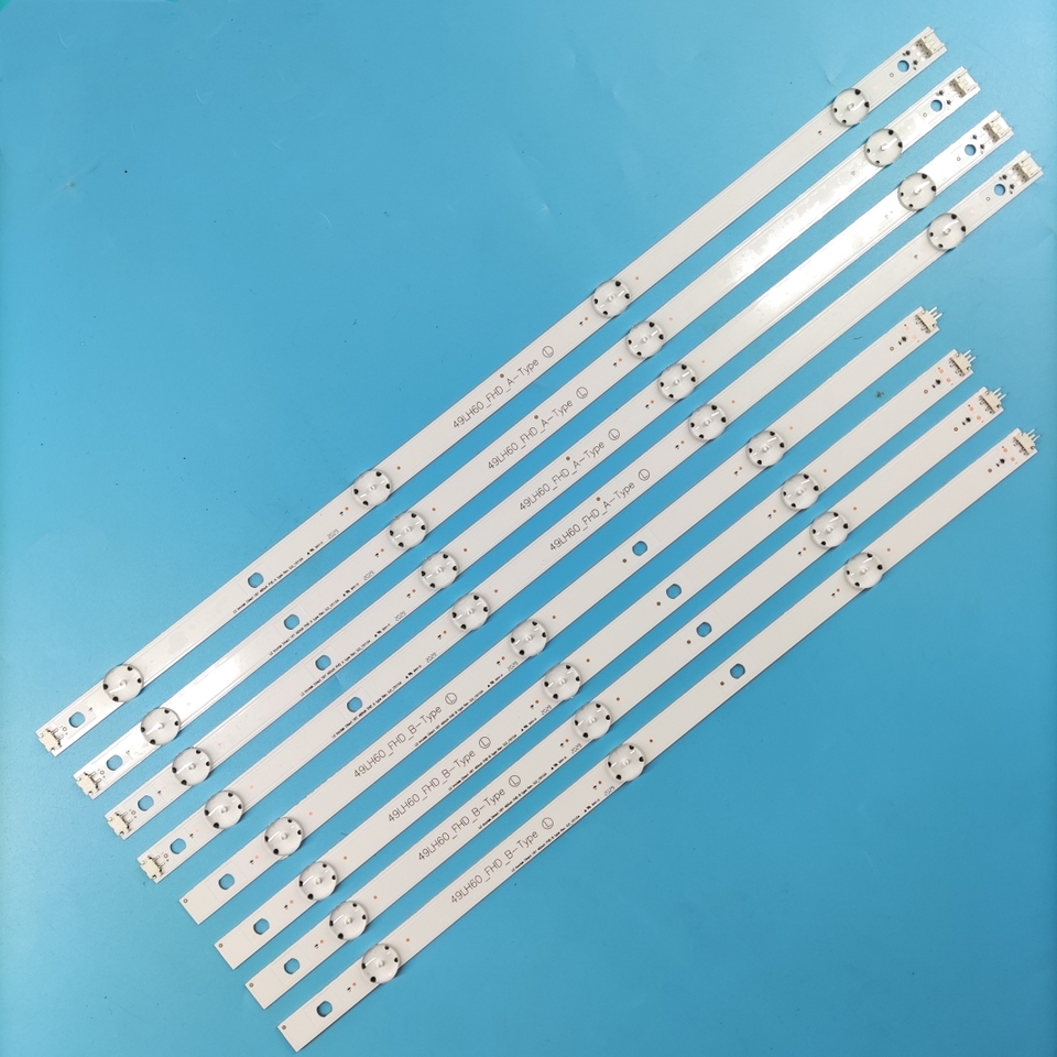 

Светодиодная лента для подсветки телевизора LG 49LH600T 49LH630V 49LH604V 49LW540S 49LH60_FHD_A B SSC_AG 79100101 _A B BOE 490B5 HC490DUN-ABRR1-211X 8 шт