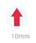 

Красные круглые и квадратные наклейки 100 шт