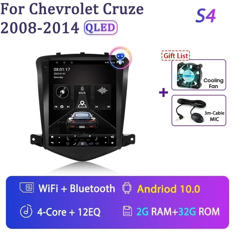 

Srnubi Android 2Din Автомагнитола для Chevrolet Cruze 2008-2014 мультимедийный плеер Navigaion беспроводной Carplay Автомагнитола стерео
