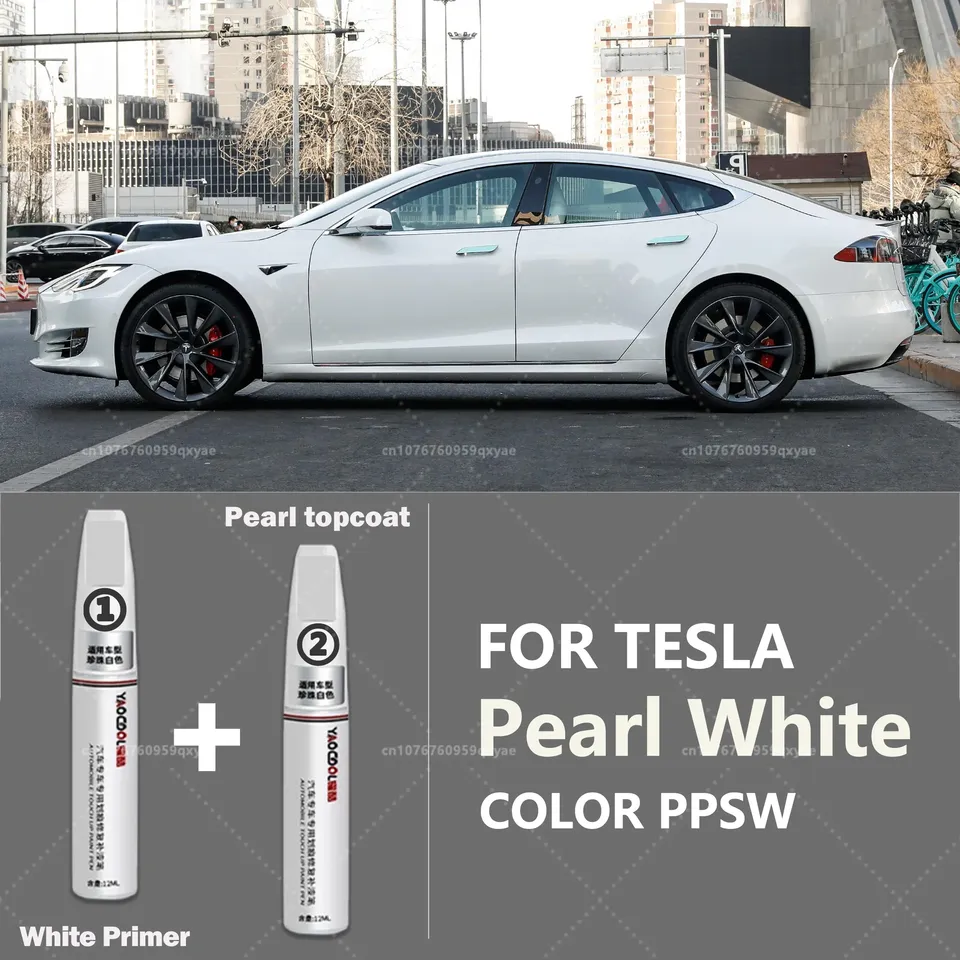 

Для Tesla Model 3 Y X S Ручка для ремонта краски Черный жемчужно-белый лак Ручка Tesla Wheel Paint Repair Agent Набор для ремонта краски