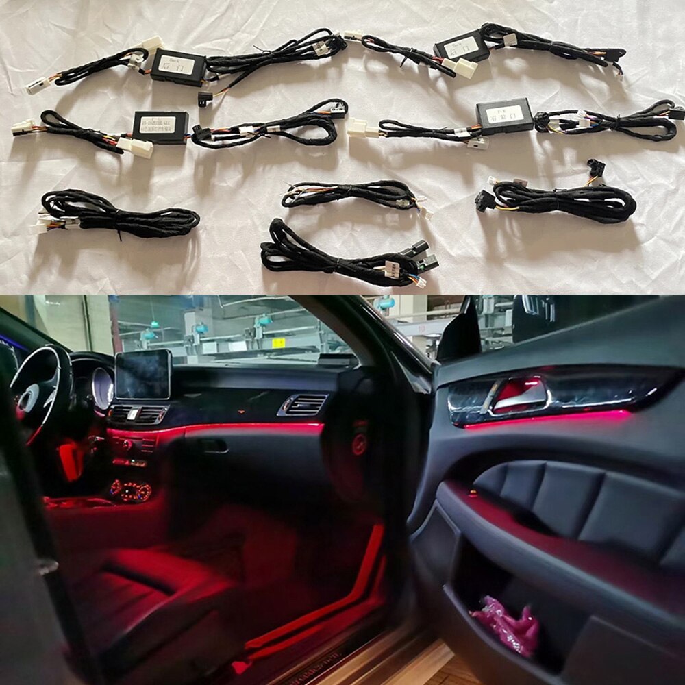 

Для Benz S GLE GLS CLS W166 W292 X166 W218 W212 рассеивающий свет 3 Модернизированный 12 цветов светильник ьерное декоративное освещение