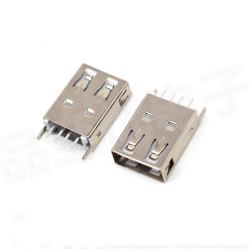 

10 шт. USB-разъем типа A, 180 градусов, вертикальный, 4 контакта, 13,7 мм, USB-интерфейс