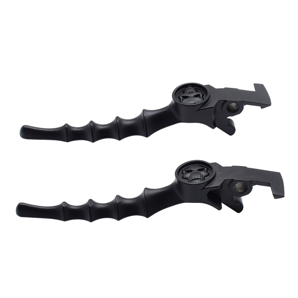 

Универсальный хромированный мотоциклетный руль пара гидравлических тормозных рычагов сцепления универсальный модный Череп