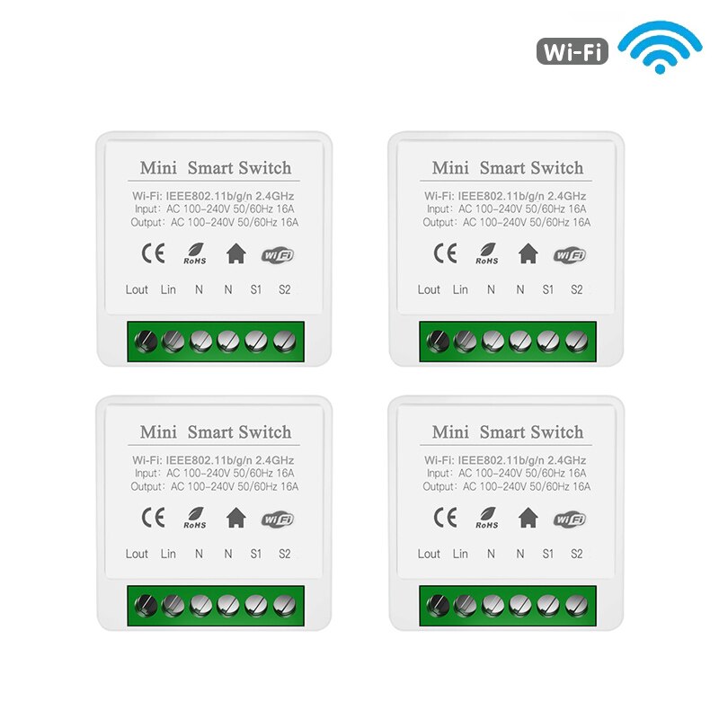 

iHseno WiFi мини умный выключатель 16A