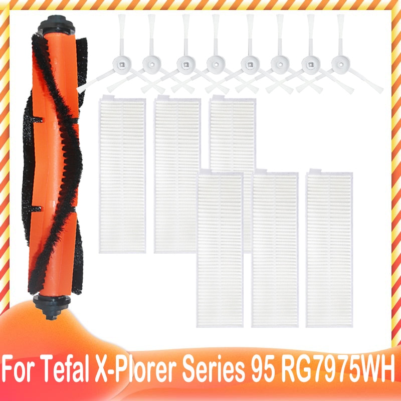 

Для Rowenta Tefal X-Plorer Series 95 Animal RG7975WH RG7987WH основная роликовая боковая щетка Hepa фильтр Швабра тканевые аксессуары