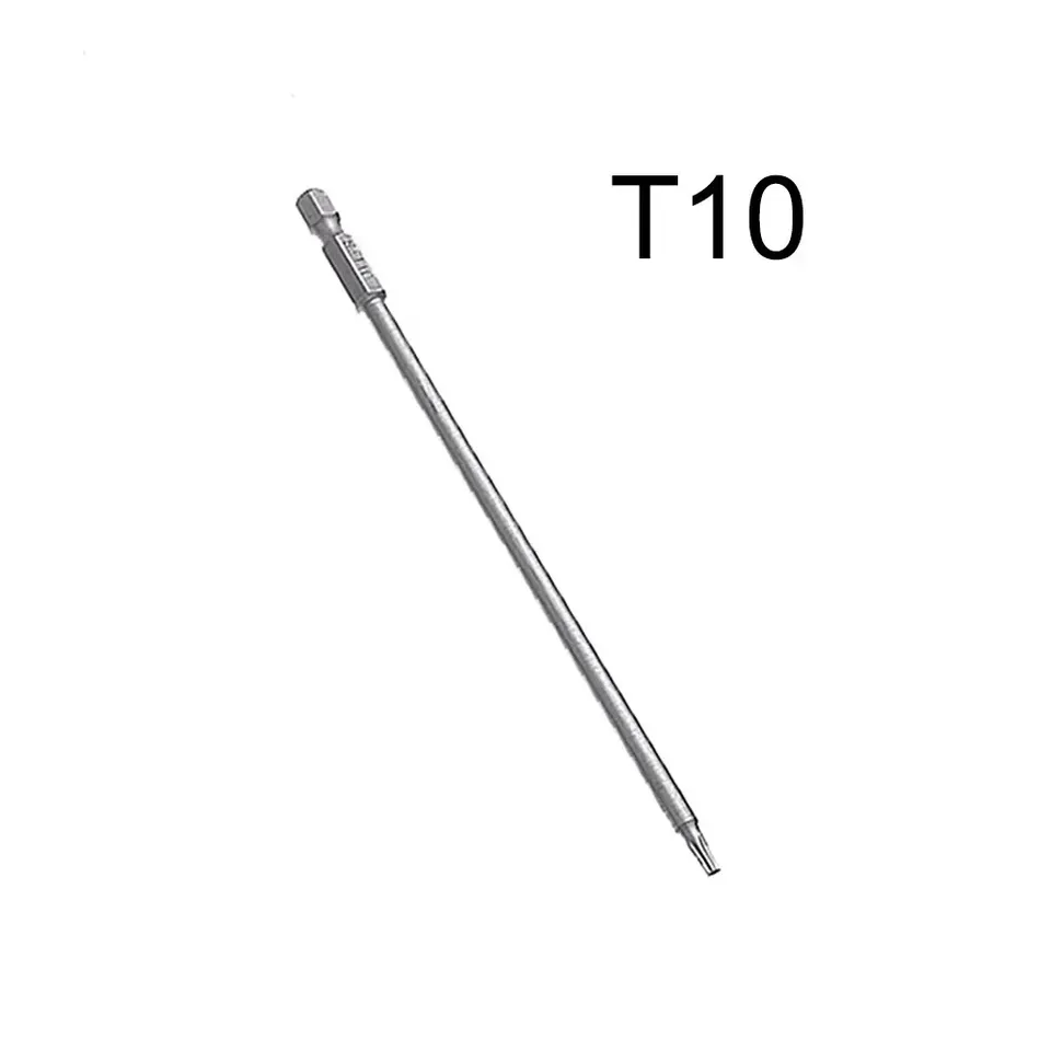 

Магнитная отвертка Torx 150 мм, легированная сталь, набор бит T8-T40