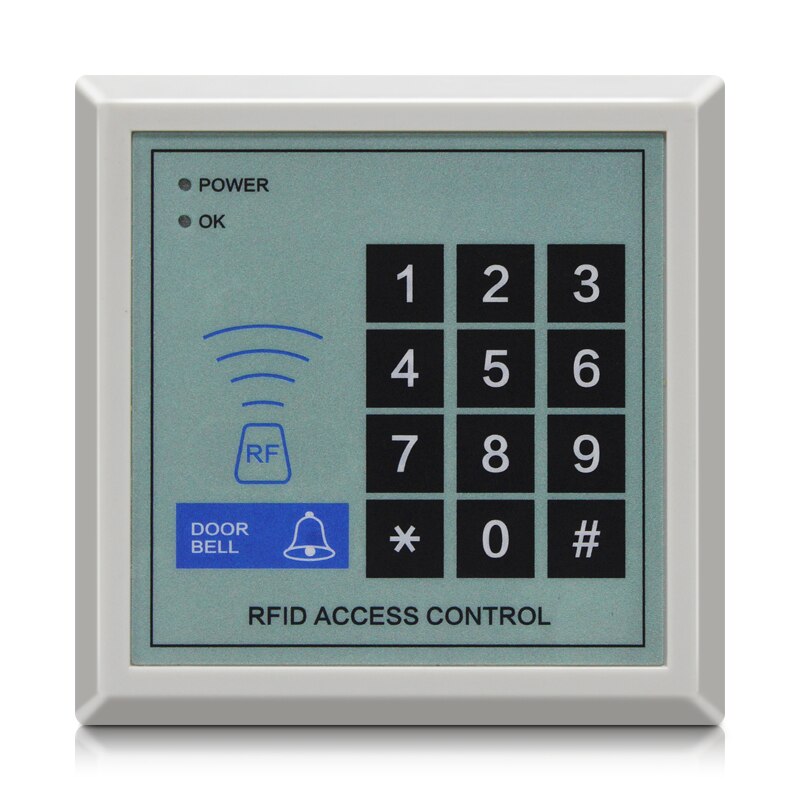 

RFID-считыватель 125 кГц, устройство контроля доступа, система безопасности, RFID, Бесконтактный доступ, блокировка входной двери, система контроля доступа, 1000 пользователей