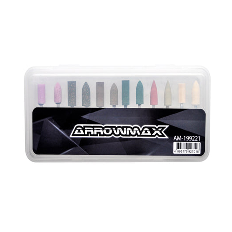 

Polishing Bits 12Pcs for ARROWMAX SGS Series (2.35mm) Shank Rotary Tools Accessories for Craft Polish Sanding DIY