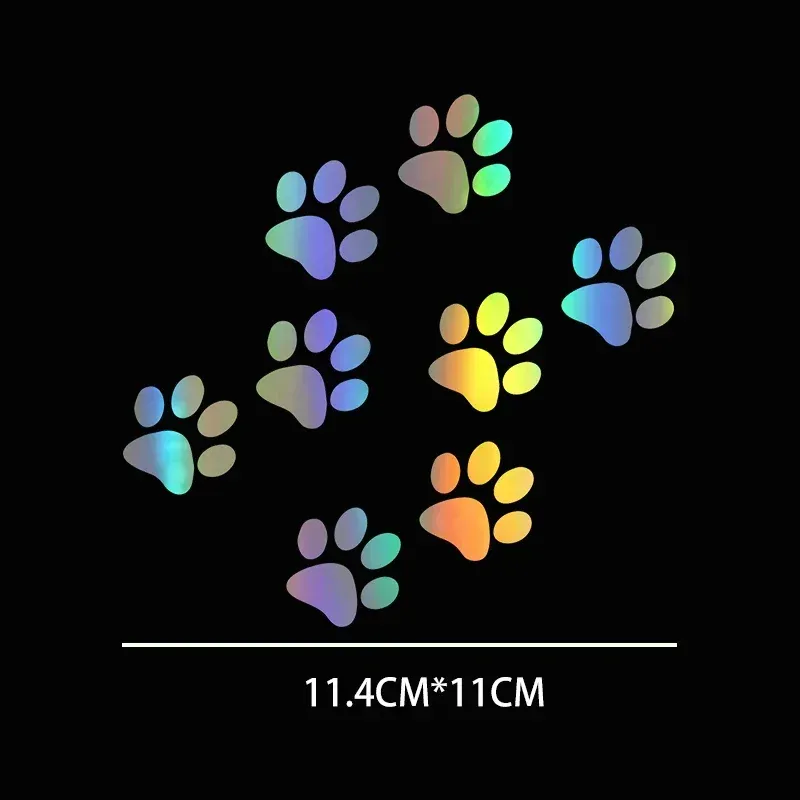 

3D Наклейки Из Углеродного Волокна С Кошачьей Лапой, Автомобильные Наклейки 11x11,4 См, Украшения Для Авто, Мото