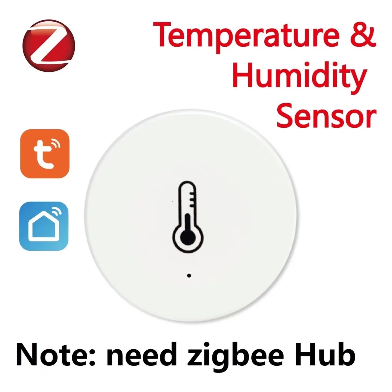 

Мини-датчик Температуры И Влажности Tuya ZigBee, Удаленный Монитор Для Умного Дома, Работает Со Шлюзом