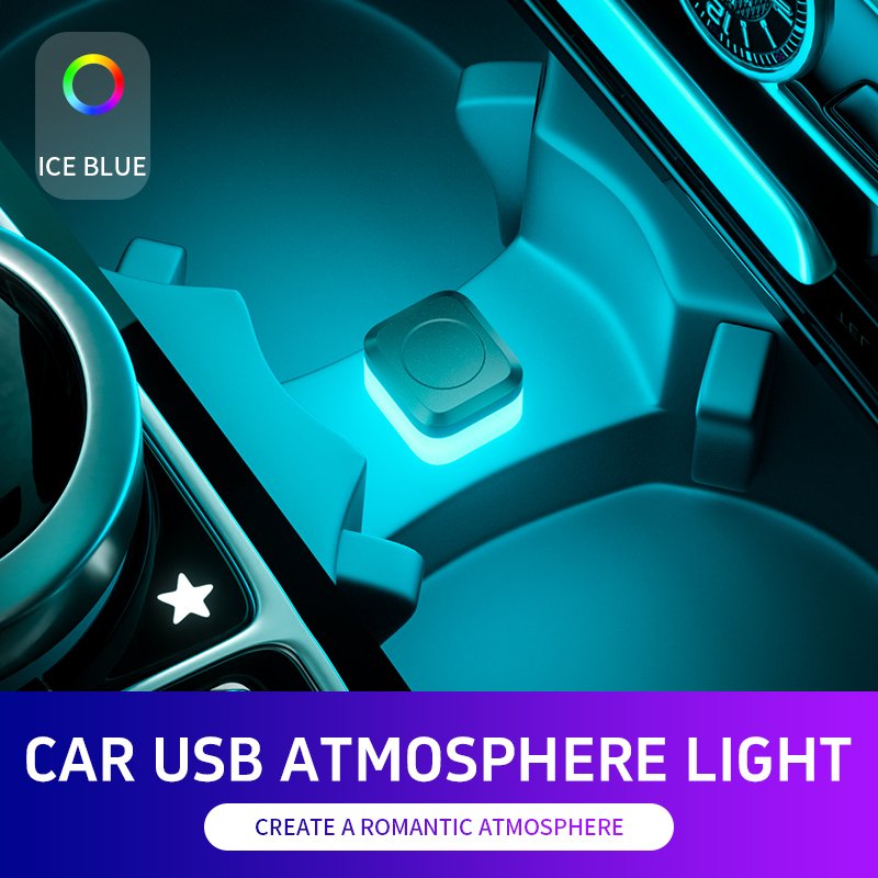 

Новый USB автомобильный интерьер, окружающая атмосфера, светодиодные сигнальные огни, лампа для автоматического чтения, украшения, ночные огни, аксессуары для интерьера