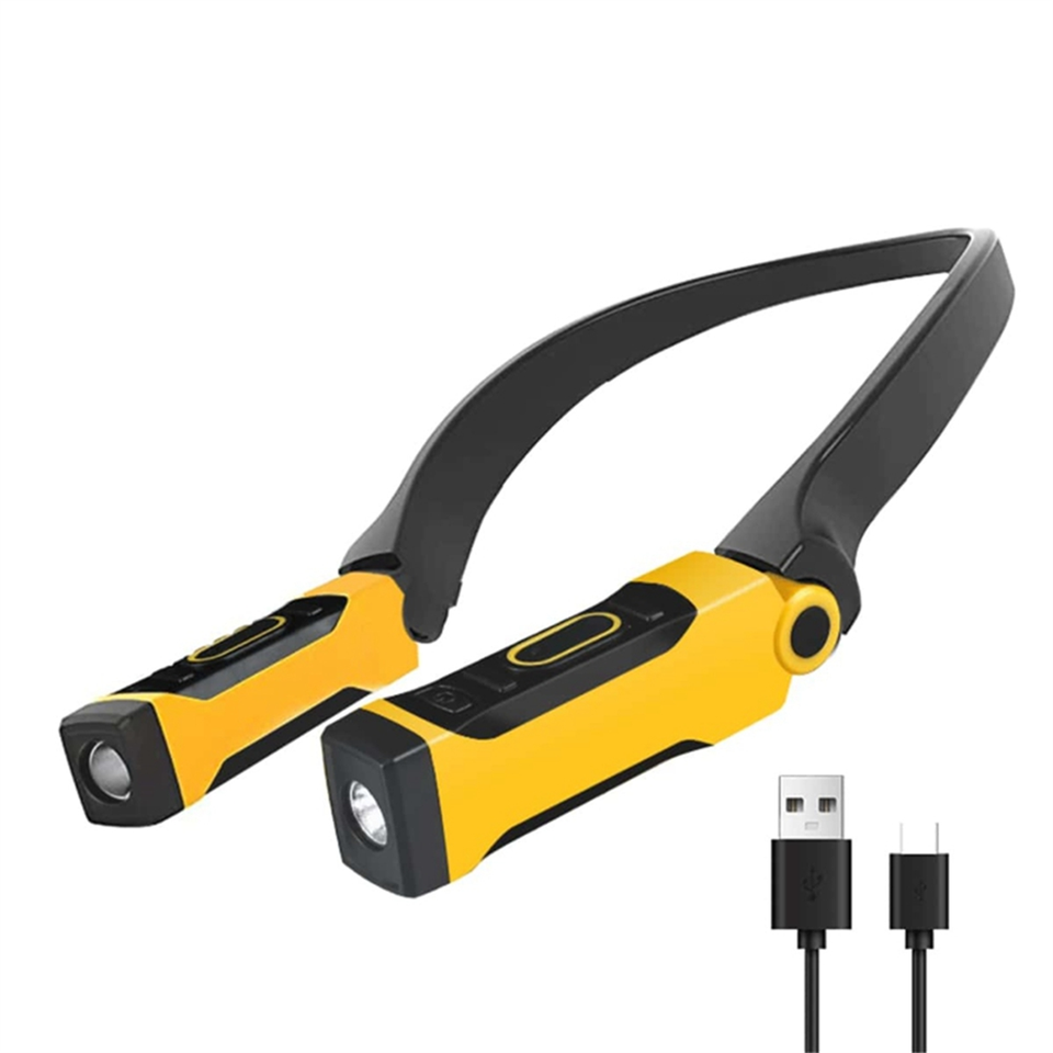 

USB-лампа для чтения на шее, желтый, пластик