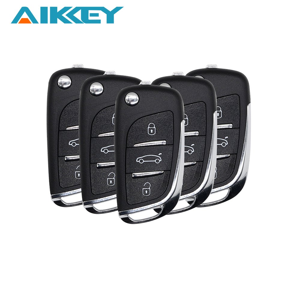 

AIKKEY K3 5 шт. A Series 3 кнопки DS Тип Универсальный дистанционный ключ для AIK станка Пульт дистанционного управления Замена ключа
