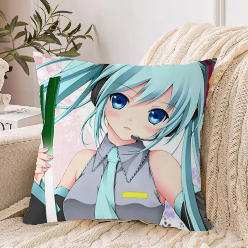 

Декоративные наволочки H-Hatsune MIku 45x45 см