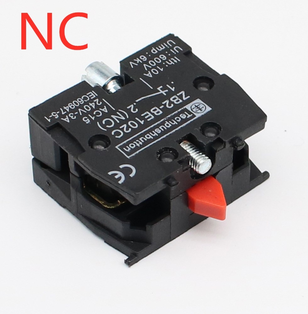

22 мм Мгновенный кнопочный переключатель 10A/415V NC/NO XB2-BA11 XB2-BA21 XB2-BA31 XB2-BA42 XB2-BA51, кнопочный переключатель