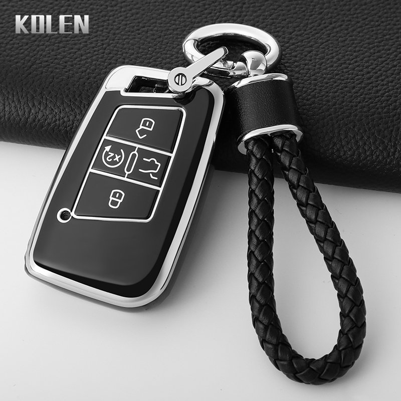 

ТПУ чехол для автомобильного ключа, чехол для Volkswagen VW CC чехол B8 Lavida Bora, 5 кнопок, защита ключа, аксессуары, брелок
