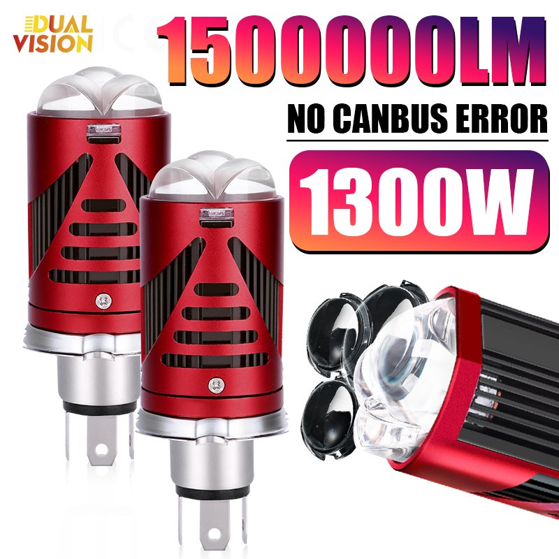 

Светодиодные фары H4 1300Вт 1500000 LM Canbus автомобильные фары мини-объектив проектора мотоцикл STG CSP чипы двойные линзы автомобильные 12 В 24 В