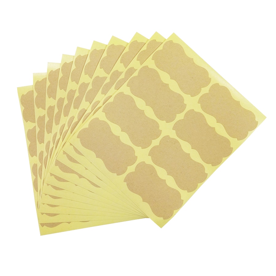 

Винтажные пустые наклейки из крафт-бумаги CBTstationery 80 шт.