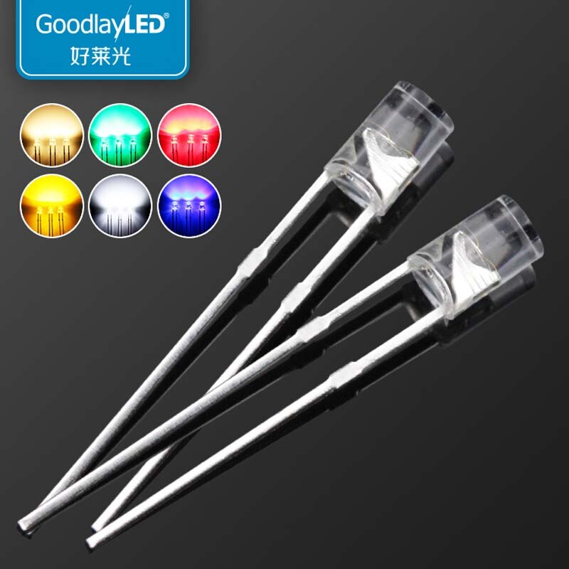 

GOODLAYLED BALL 3MM Flat Top теплые светодиоды
